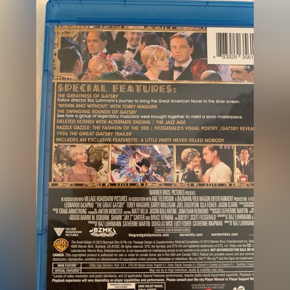 The Great Gatsby Blu-Ray - Picture 3 of 7